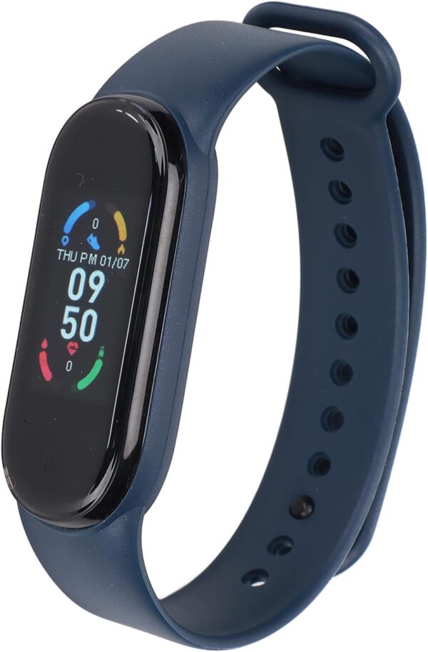 Smart Bracelet with Step Counter, Heart Rate Monitor and Sleep Monitor,  Waterproof, All Day Activity Tracking, USB Plug Charging
