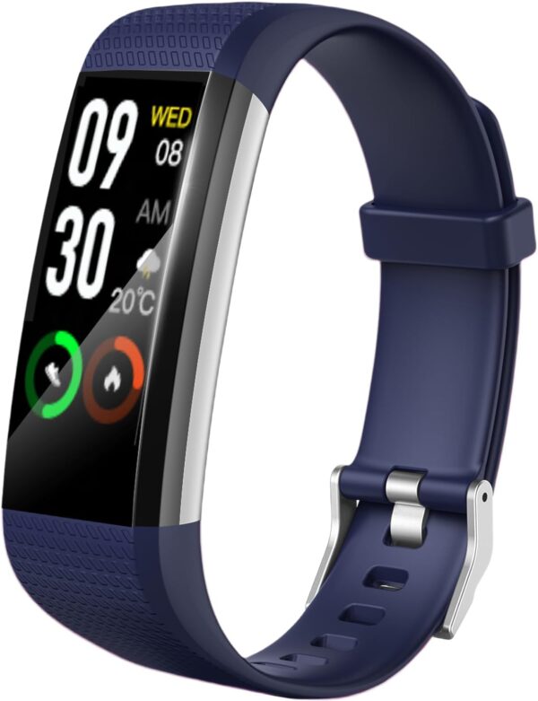Fitness Tracker with Heart Rate Monitor, Activity Tracker Pedometer with Calorie Counter, Sleep Monitor, Smart Watch with  Waterproof Sports Bracelet for Women Men