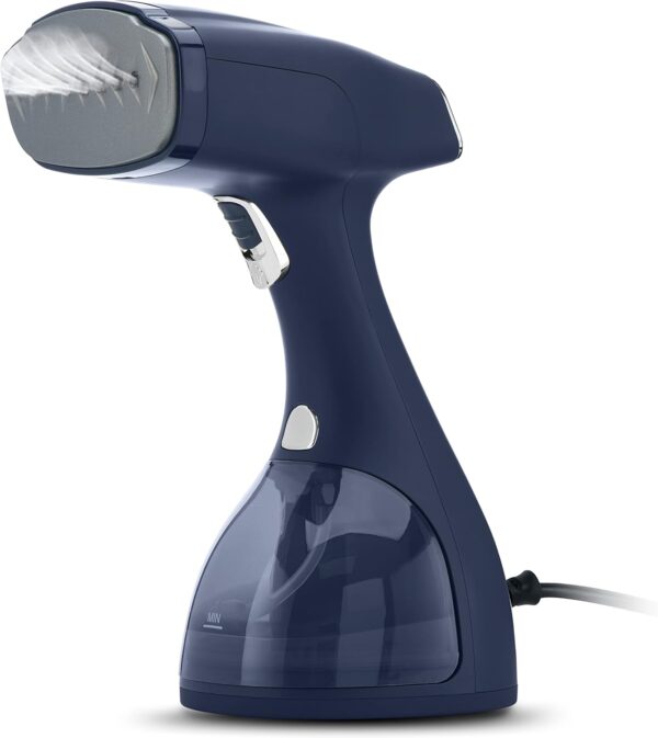 Steamer for Clothes, 1500 Watt Portable Handheld Fabric and Garment Steamer with Lint Remover & Fabric Brush, Ultra-Fast Heat Up, 18 Min Continuous Steam for Powerful Wrinkle Remover, Blue