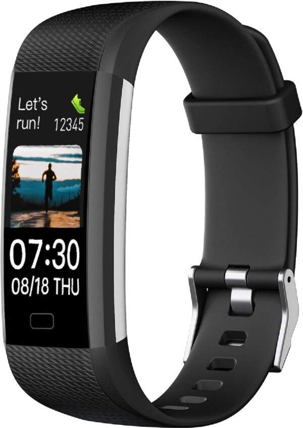 Fitness Tracker with Heart Rate Monitor, Activity Tracker Pedometer with Calorie Counter, Sleep Monitor, Smart Watch with  Waterproof Sports Bracelet for Women Men