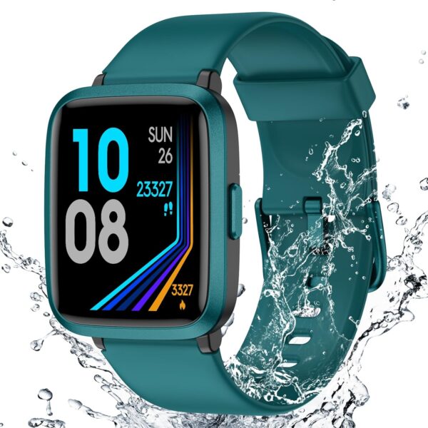 Fitness Tracker Watch with Heart Rate Monitor, Activity Tracker with Pedometer, Sleep Monitor, Calories & Step Counter,  Waterproof Smart Watch for Women Men Health Fitness Watch for Sports
