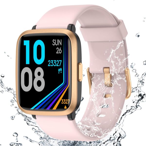 Fitness Tracker Watch with Heart Rate Monitor, Activity Tracker with Pedometer, Sleep Monitor, Calories & Step Counter,  Waterproof Smart Watch for Women Men Health Fitness Watch for Sports