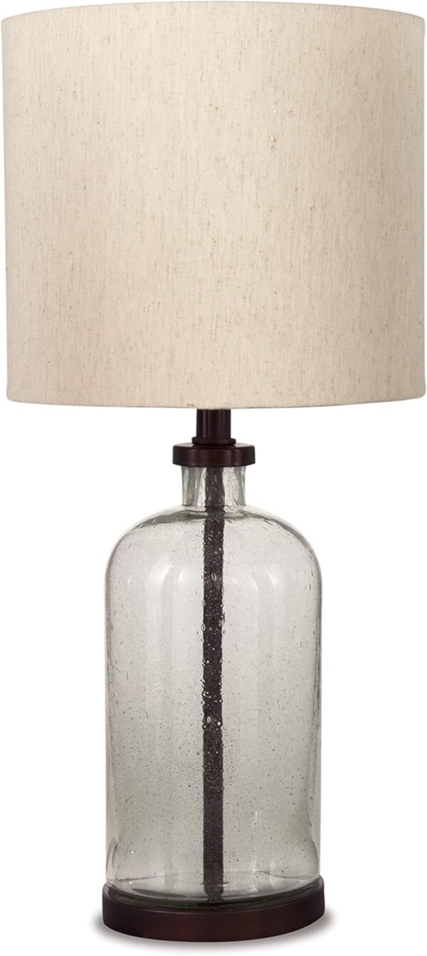 Signature Design by   22.5" Seeded Glass Table Lamp, Bronze