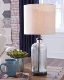Signature Design by   22.5" Seeded Glass Table Lamp, Bronze
